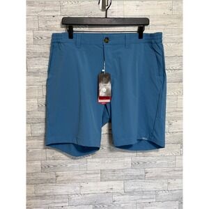 33,000ft Mens Performance Shorts Blue 36 L Quick Dry 4-Way Stretch Hiking Golf